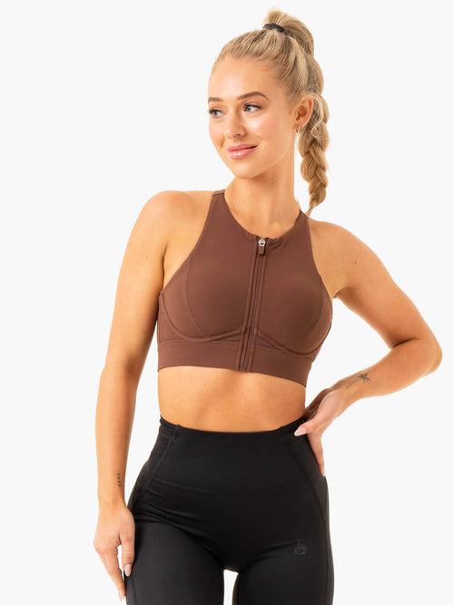 Critical High Impact Sports Bra Chocolate