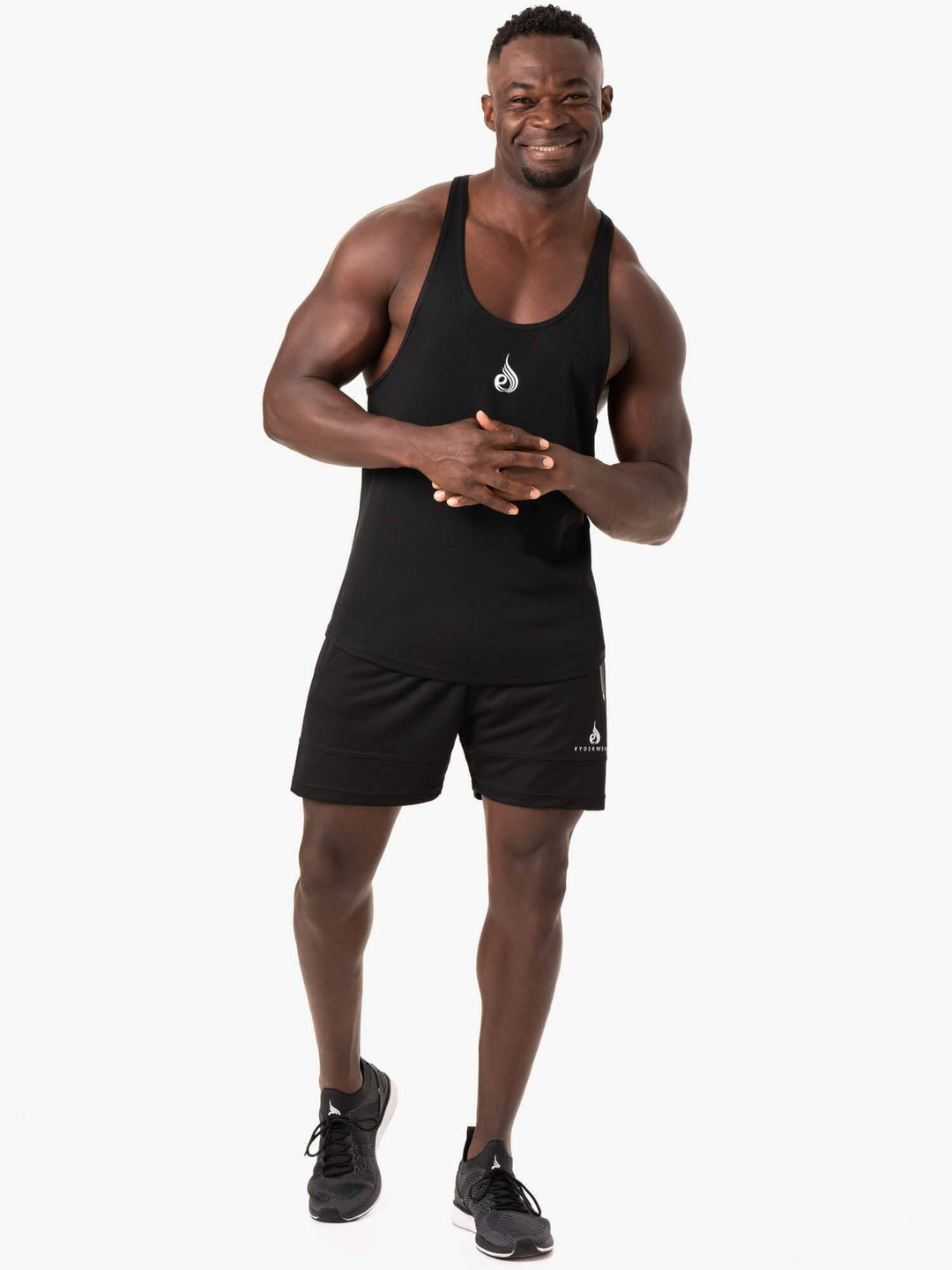 Define Mesh T-Back - Black Clothing Ryderwear