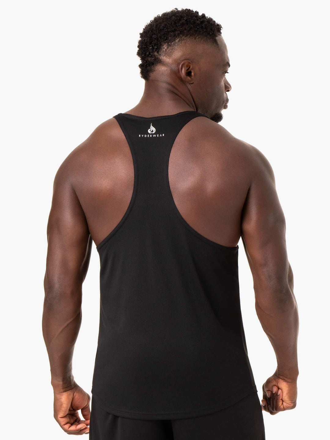 Define Mesh T-Back - Black Clothing Ryderwear