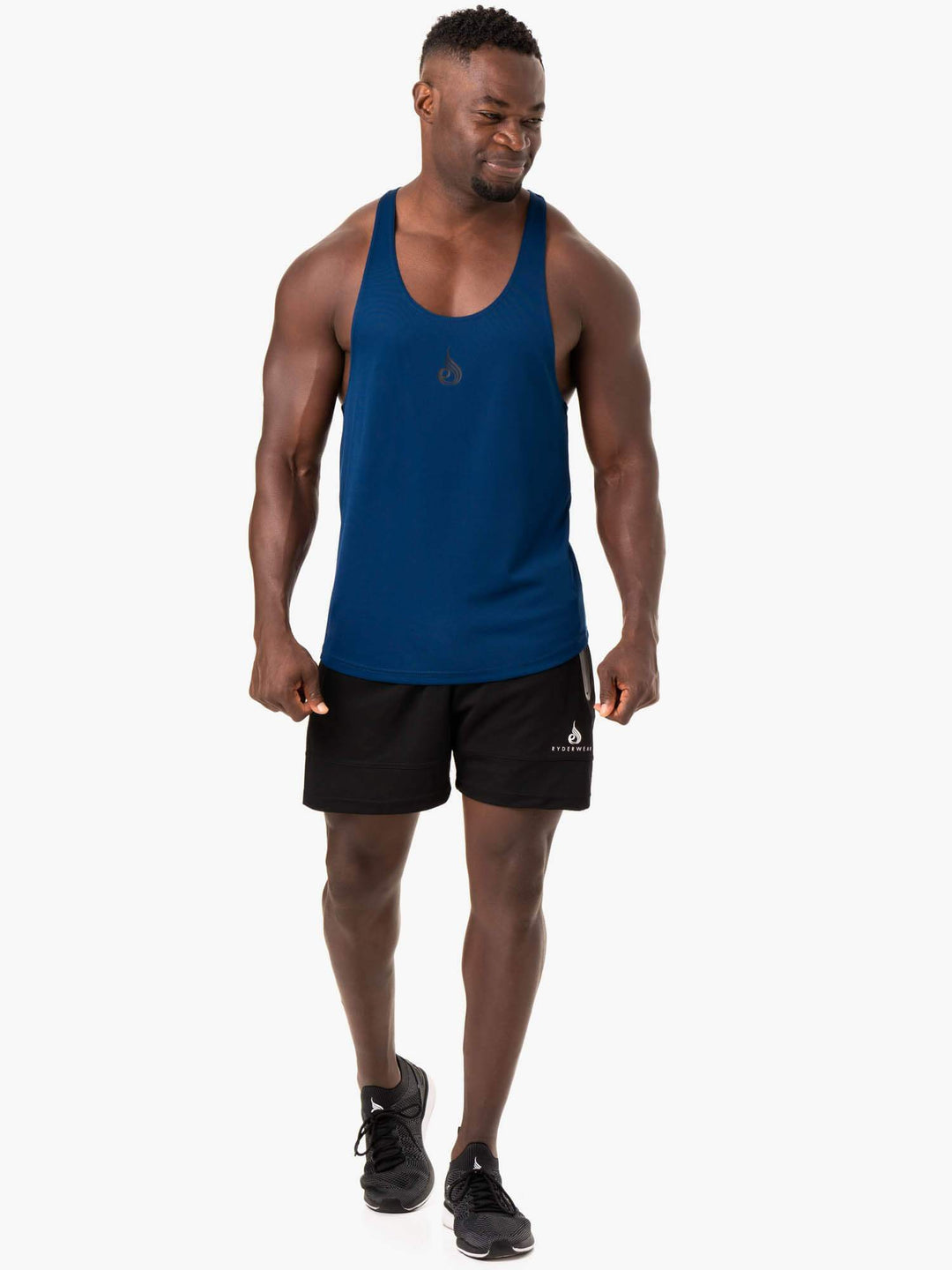Define Mesh T-Back - Blue Clothing Ryderwear