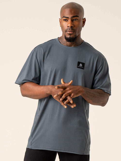 Dynamic Oversized T-Shirt Petrol