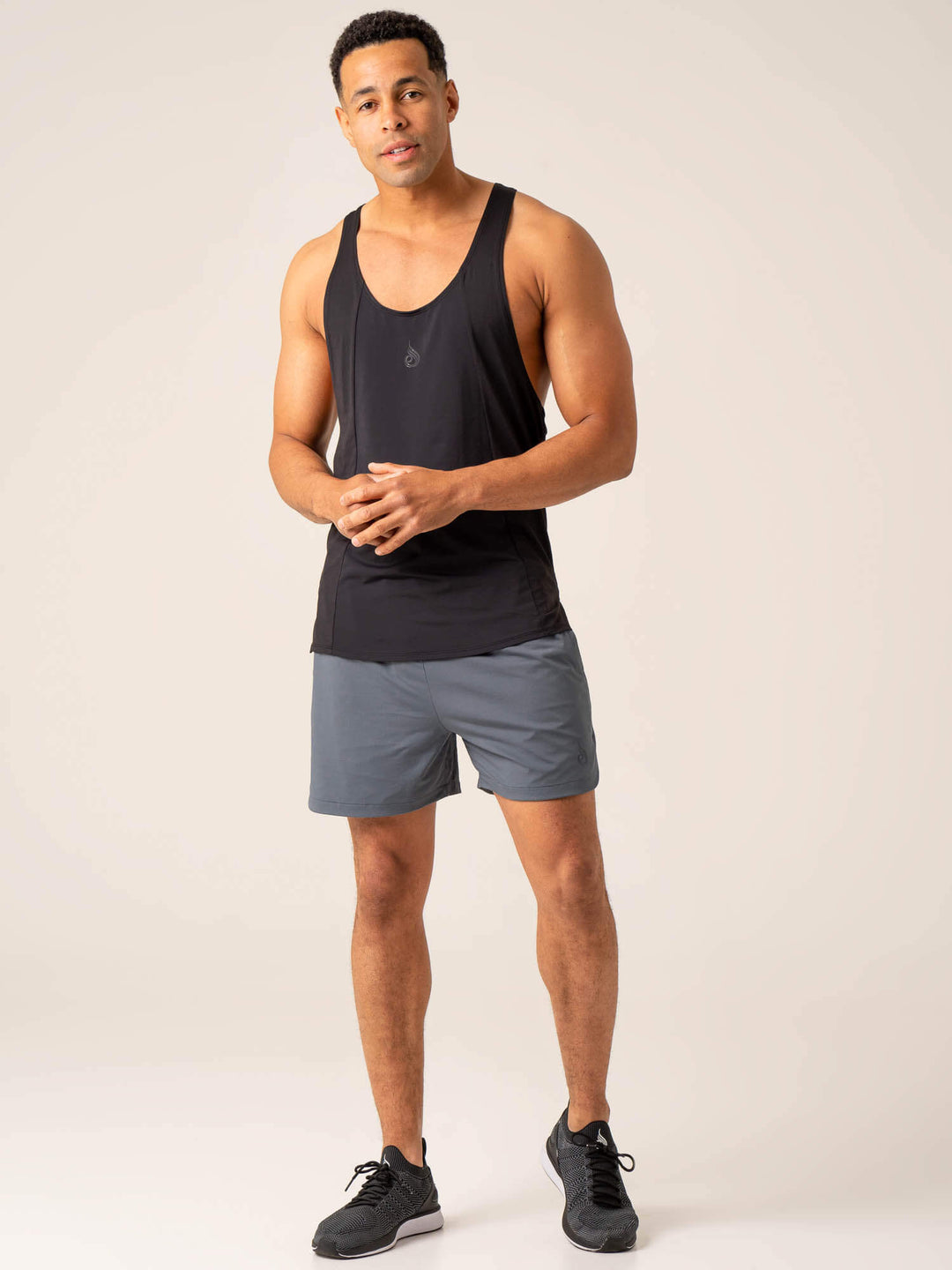 Dynamic Stringer T-Back - Black Clothing Ryderwear