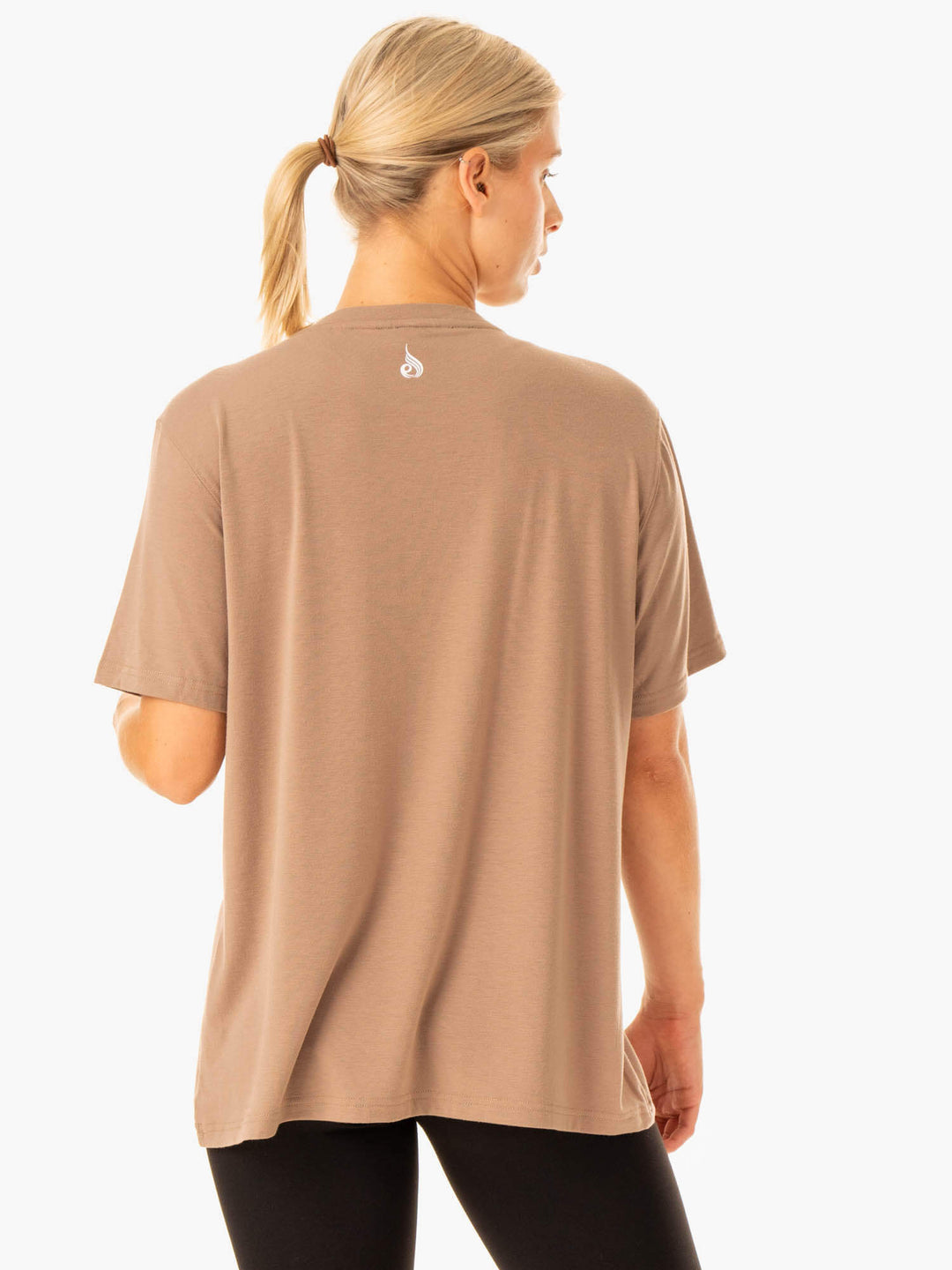 Edit Longline T-Shirt - Latte Clothing Ryderwear
