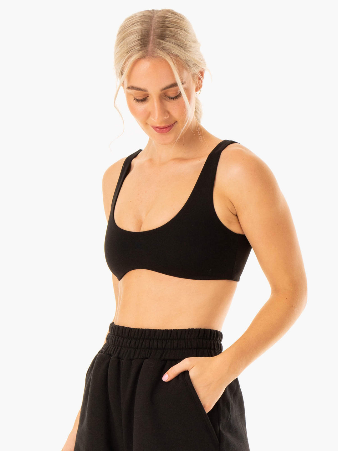 Elevate Lounge Bra - Black Clothing Ryderwear