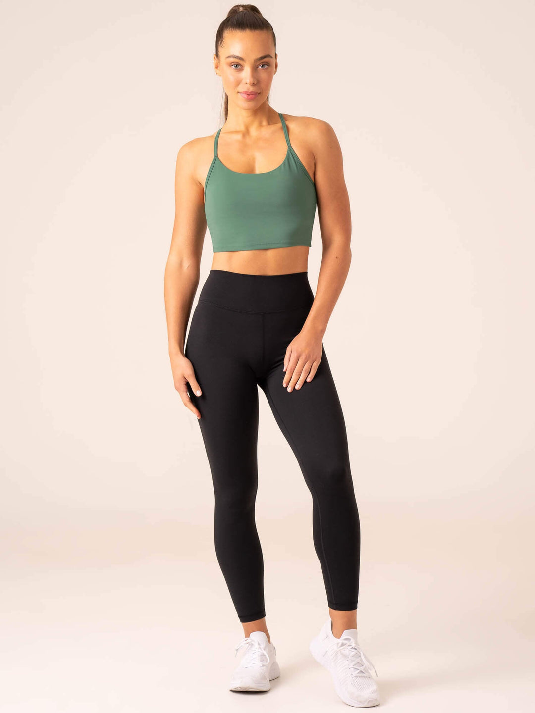 Embody Compression Tank Bra - Dark Green Clothing Ryderwear
