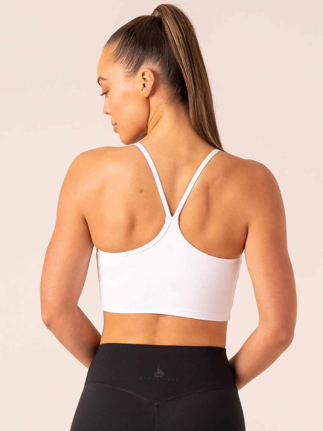 Embody Compression Tank Bra - White Clothing Ryderwear