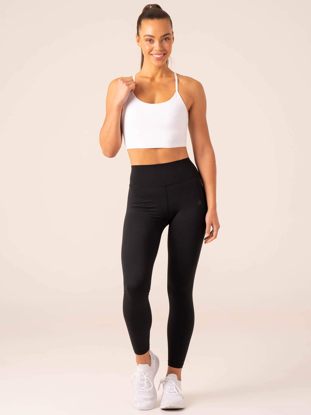 Embody Compression Tank Bra - White Clothing Ryderwear