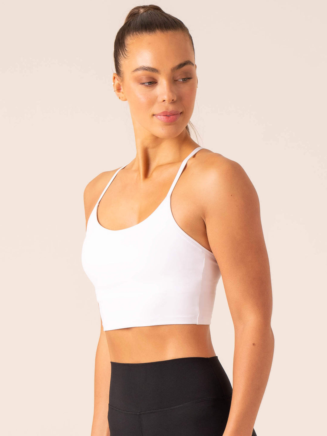 Embody Compression Tank Bra - White Clothing Ryderwear
