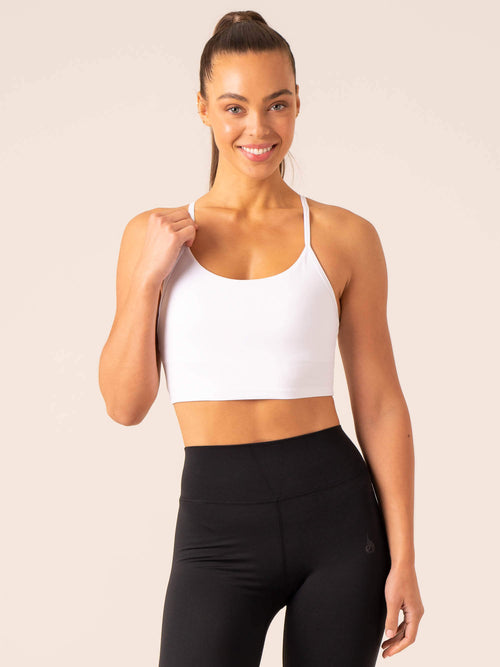 Embody Compression Tank Bra White