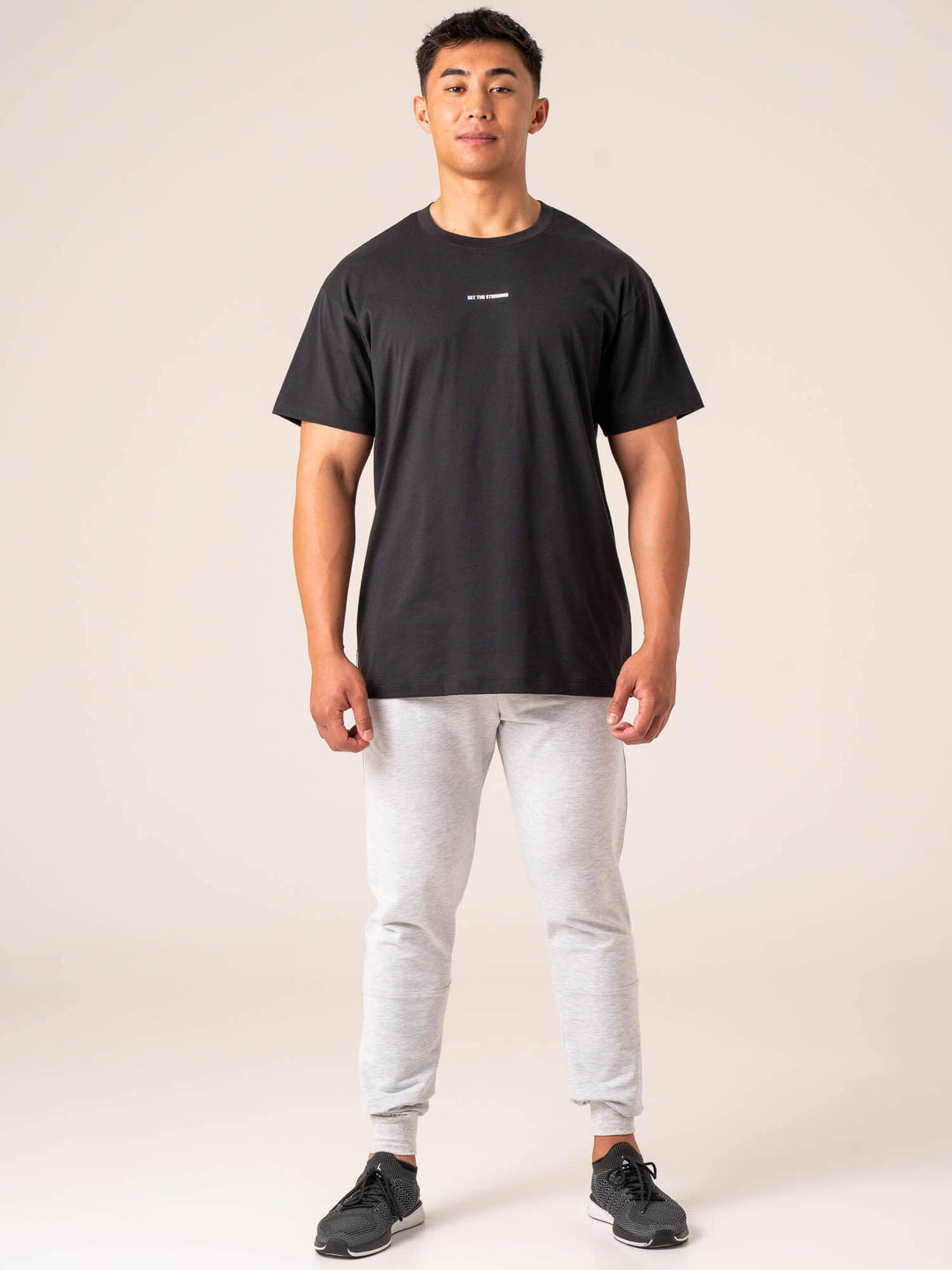 Emerge Oversized T-Shirt - Faded Black Clothing Ryderwear