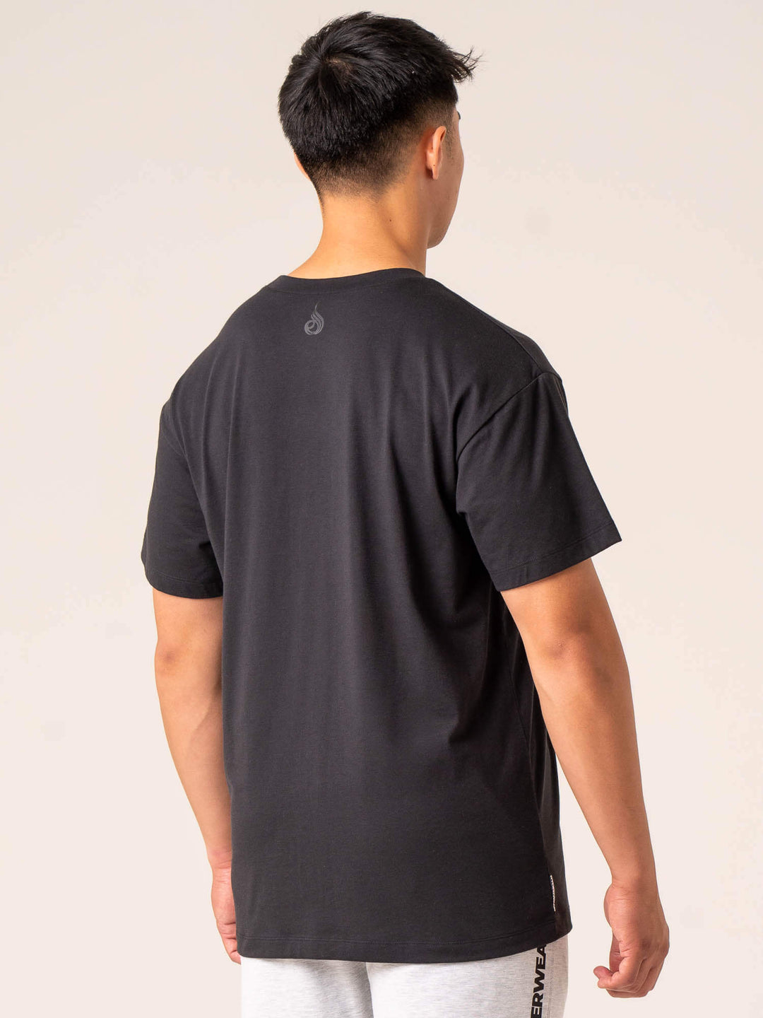 Emerge Oversized T-Shirt - Faded Black Clothing Ryderwear