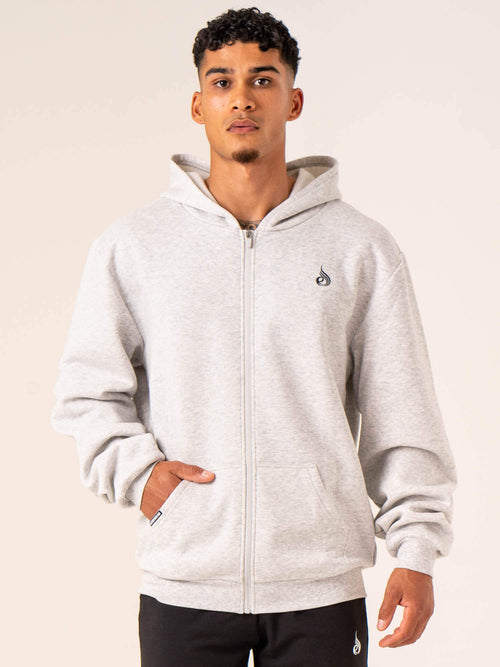 Emerge Track Jacket Snow Grey Marl