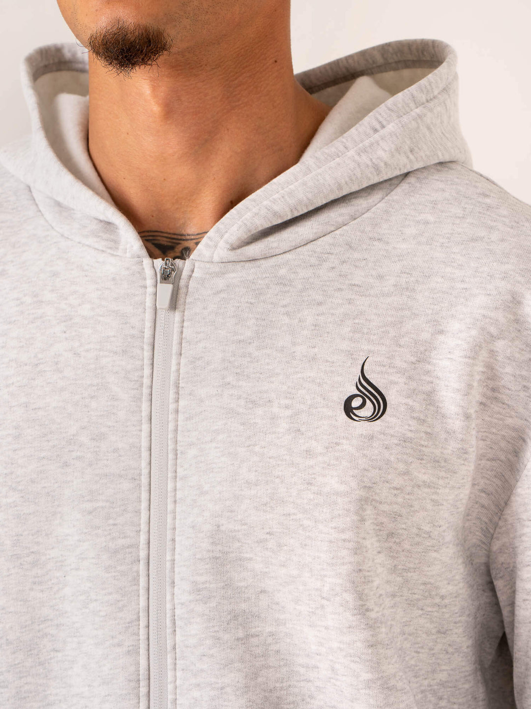 Emerge Track Jacket - Snow Grey Marl Clothing Ryderwear