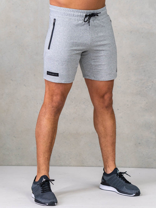 Endurance Track Shorts Grey Marl