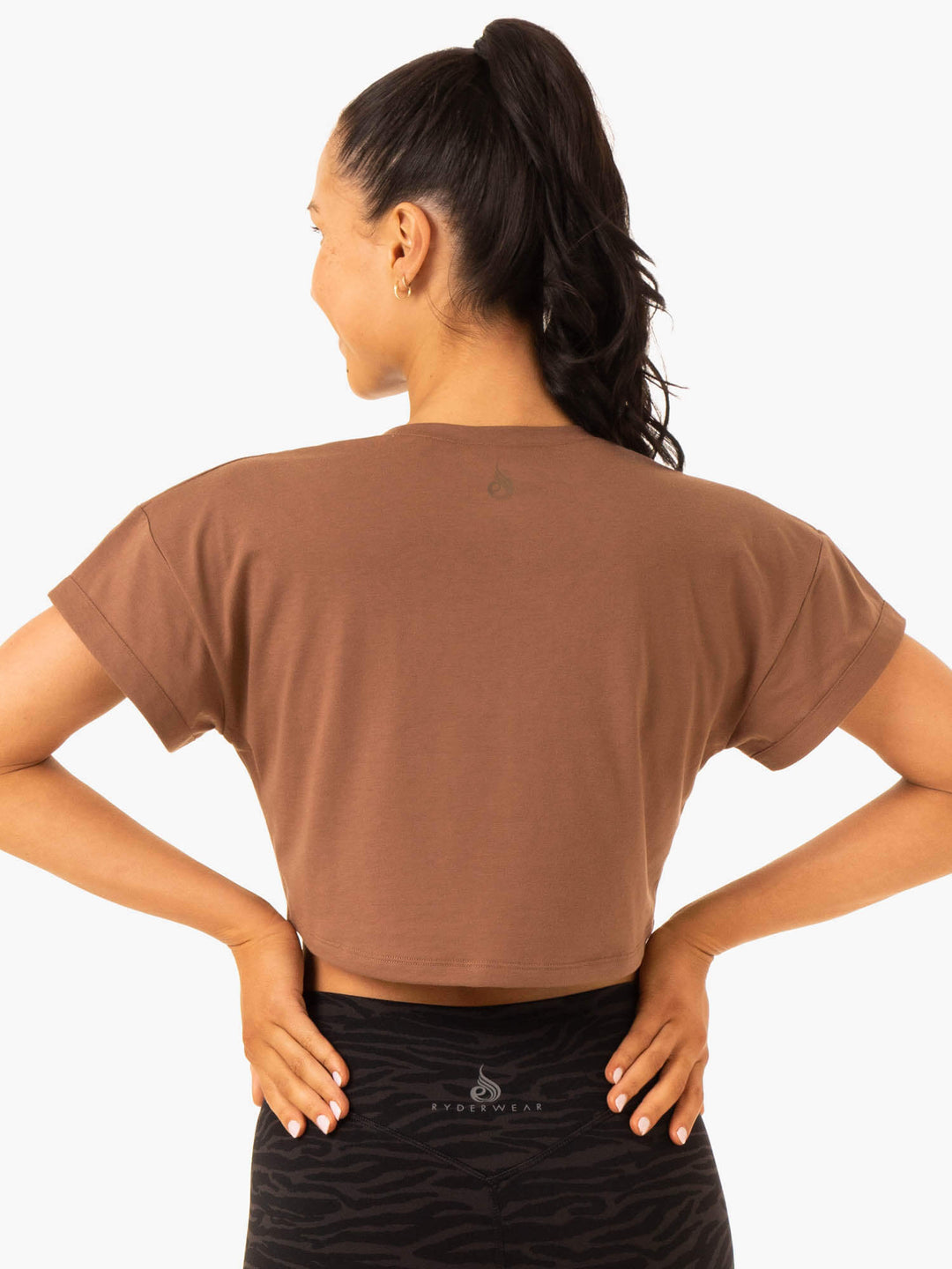 Energy Cap Sleeve T-Shirt - Chocolate Clothing Ryderwear