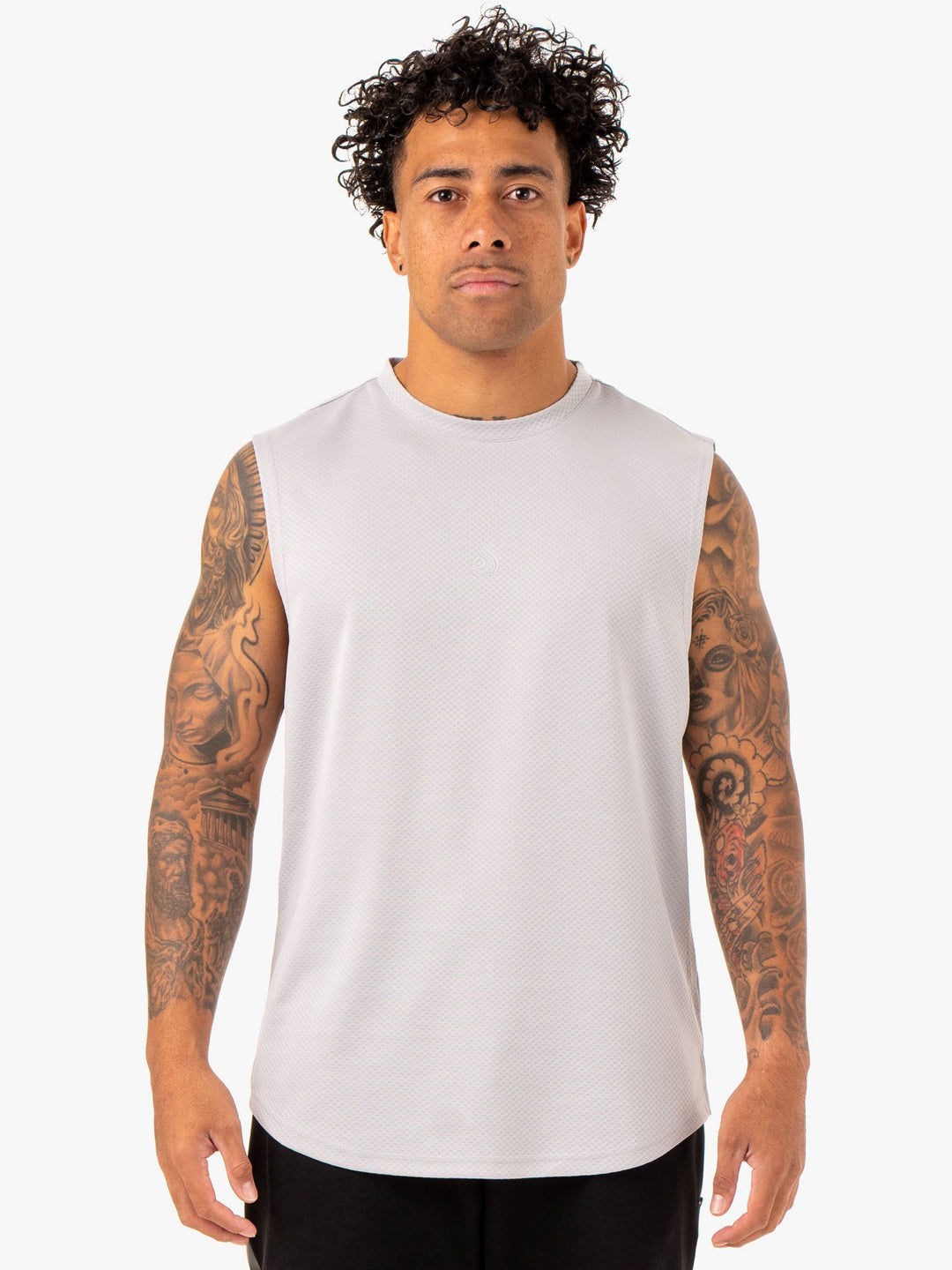 Enhance Muscle Tank - Snow Grey Clothing Ryderwear