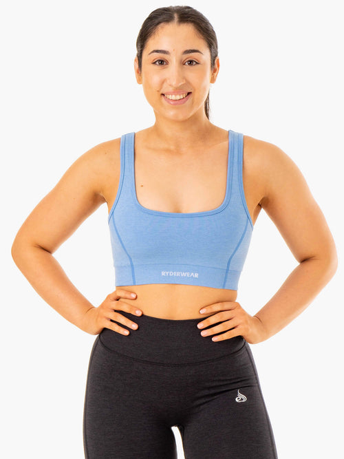 Enhance Seamless Sports Bra Blue
