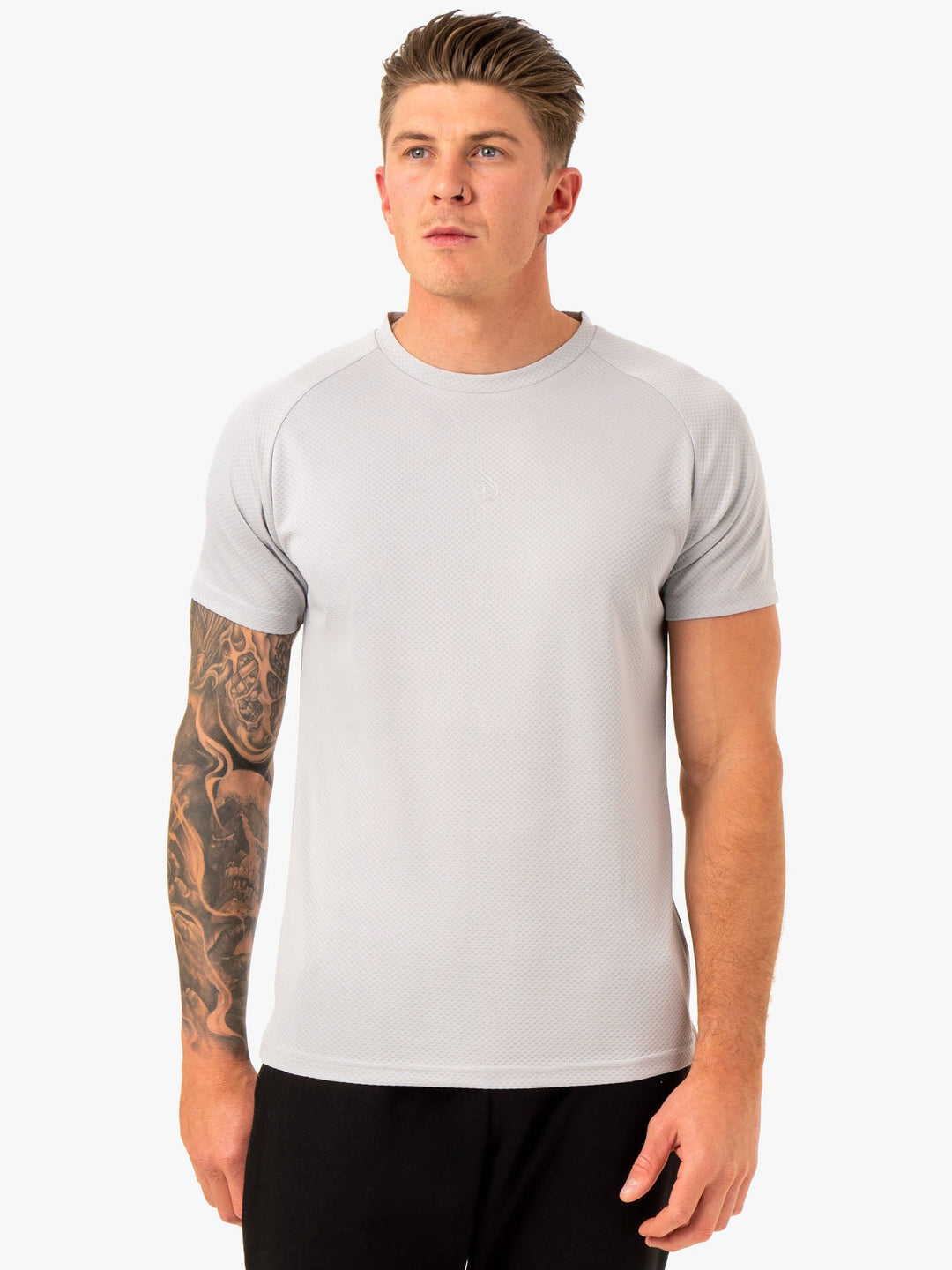 Enhance T-Shirt - Snow Grey Clothing Ryderwear