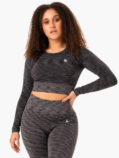 Evolve Seamless Long Sleeve Top Black