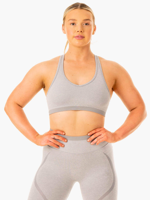 Excel Seamless Sports Bra Grey Marl