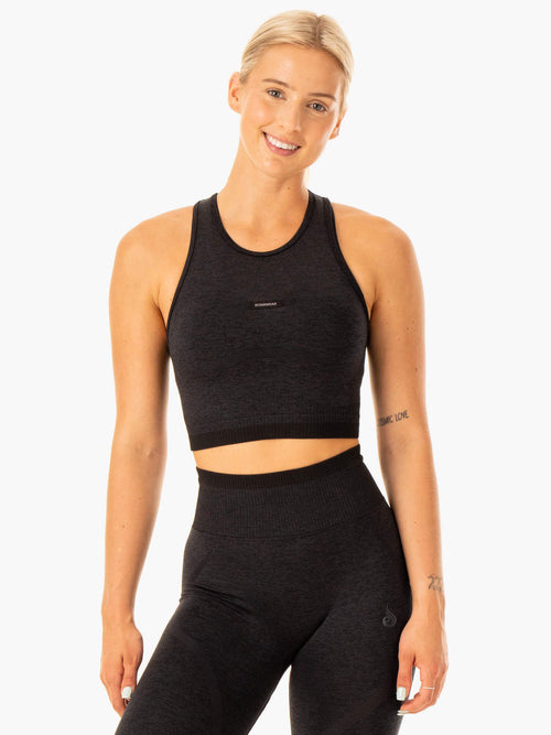 Excel Seamless Tank Black Marl