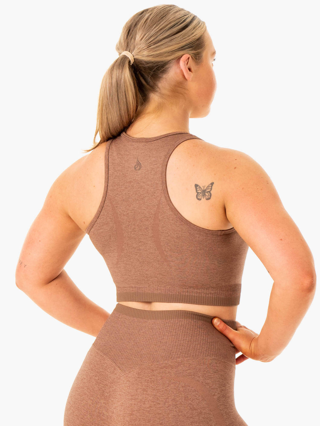 Excel Seamless Tank - Mocha Marl Clothing Ryderwear