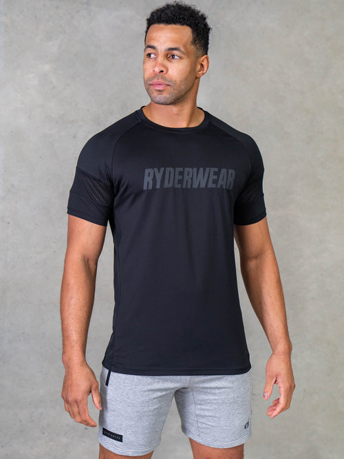 Flex Mesh T-Shirt Black