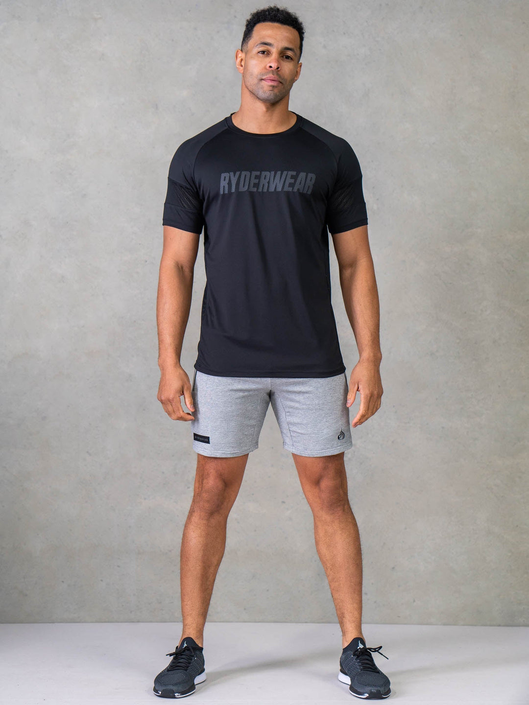 Flex Mesh T-Shirt - Black Clothing Ryderwear