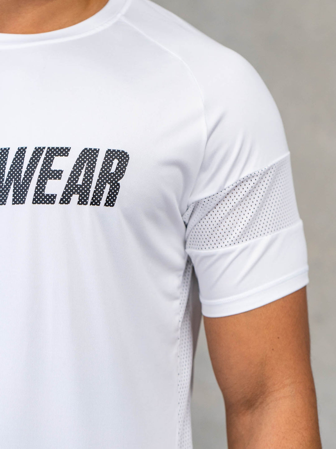 Flex Mesh T-Shirt - White Clothing Ryderwear