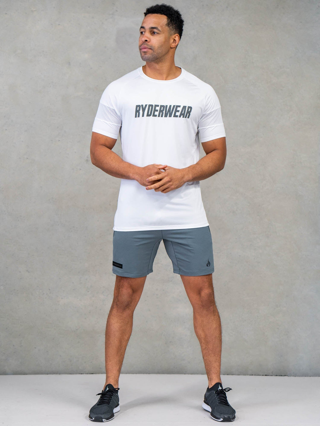 Flex Mesh T-Shirt - White Clothing Ryderwear