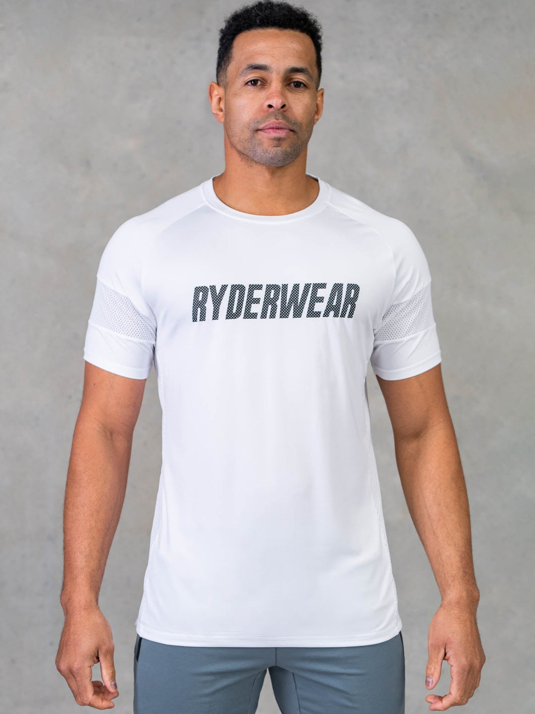 Flex Mesh T-Shirt - White Clothing Ryderwear