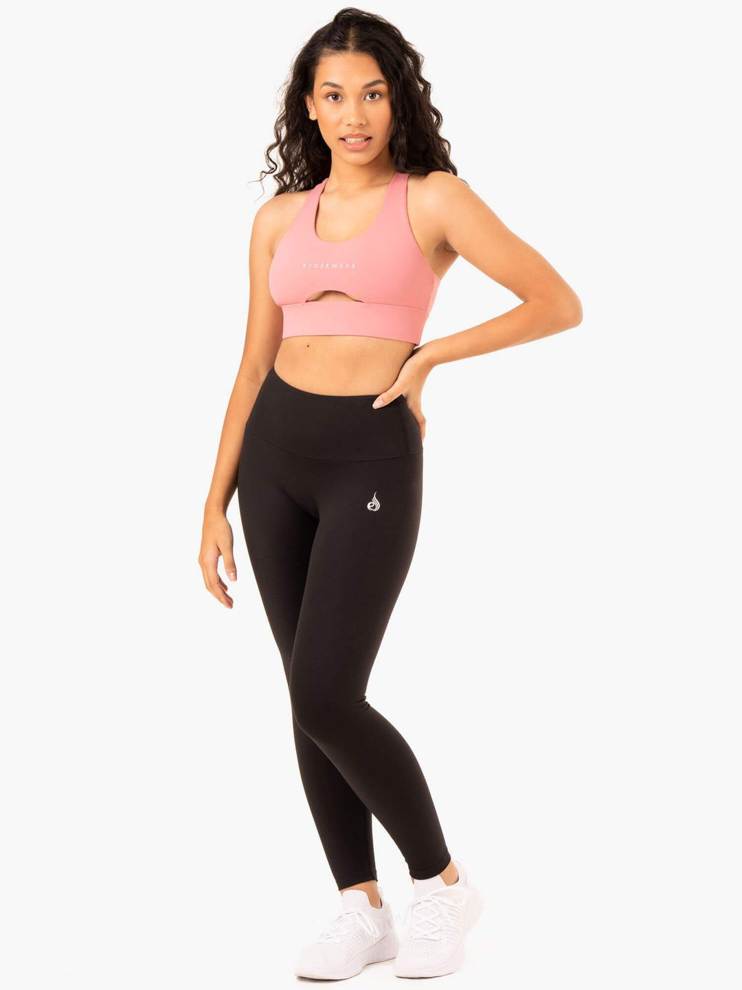 Focus Contour Sports Bra - Blush Pink Clothing Ryderwear