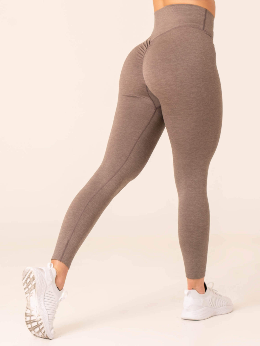 Focus Scrunch Seamless Leggings - Taupe Marl Clothing Ryderwear