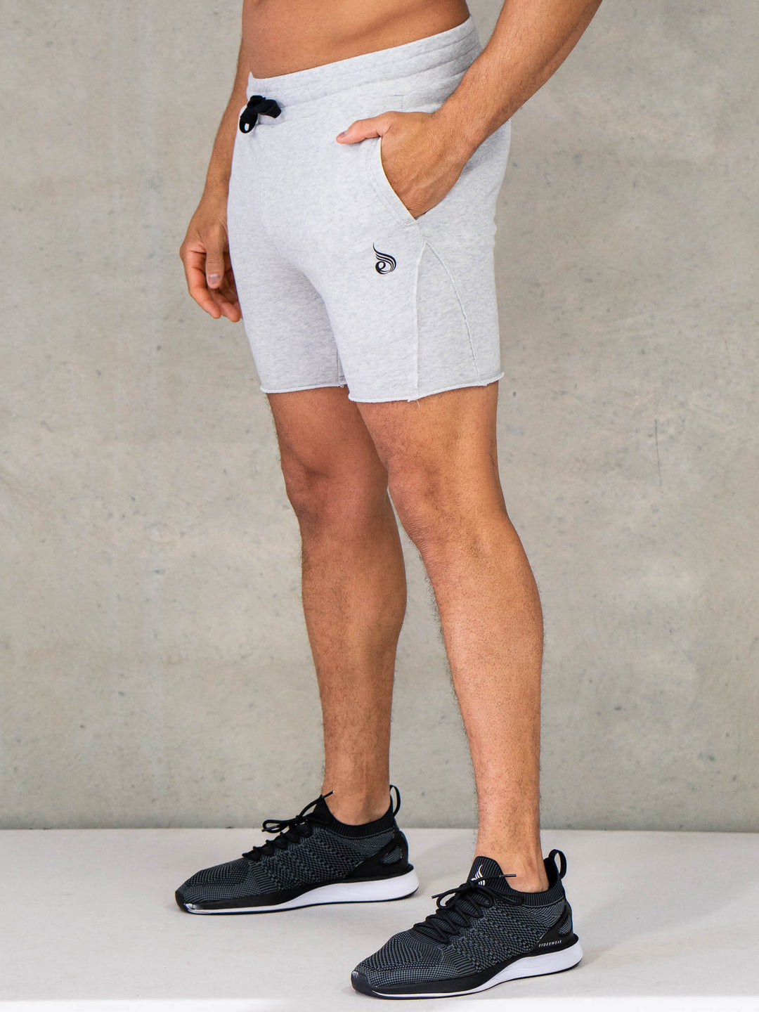 Force 6" Track Short - Chalk Grey Marl Clothing Ryderwear