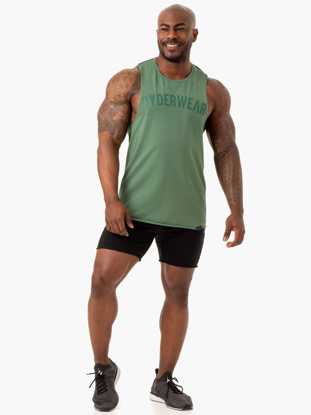 Force Baller Tank - Green Clothing Ryderwear