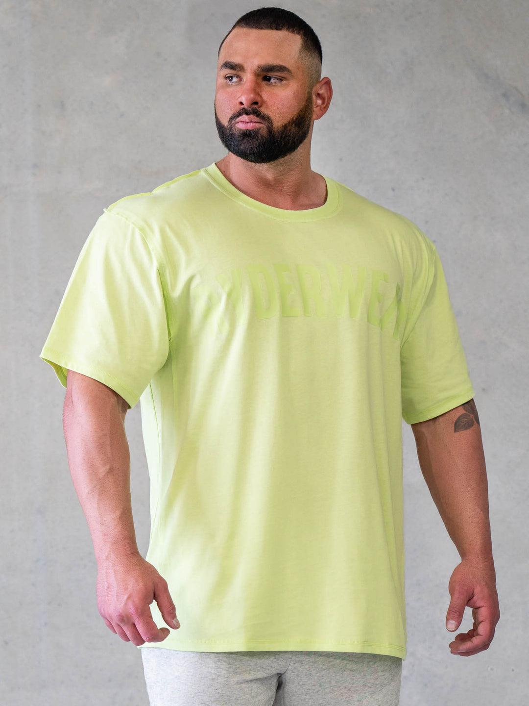 Force Oversized T-Shirt - Lime Clothing Ryderwear