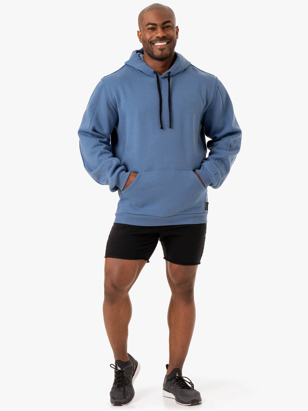 Force Pullover Hoodie - Blue Clothing Ryderwear