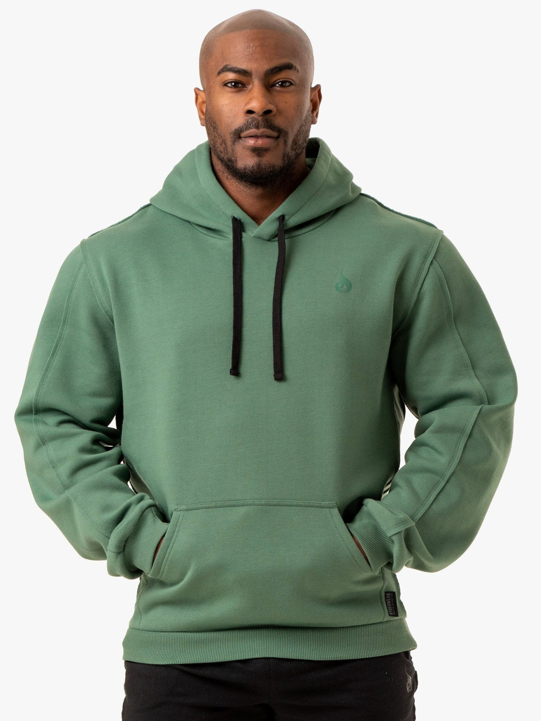 Force Pullover Hoodie - Green Clothing Ryderwear