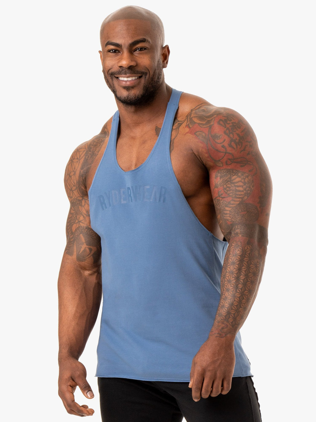 Force Stringer T-Back - Blue Clothing Ryderwear