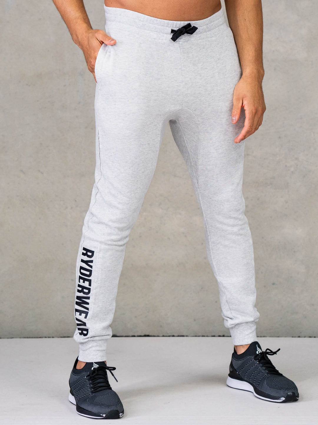 Force Track Pant - Chalk Grey Marl Clothing Ryderwear