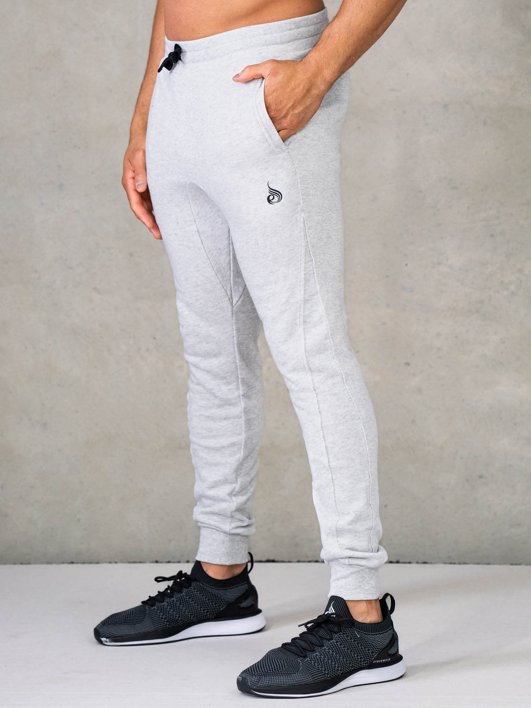 Force Track Pant - Chalk Grey Marl Clothing Ryderwear
