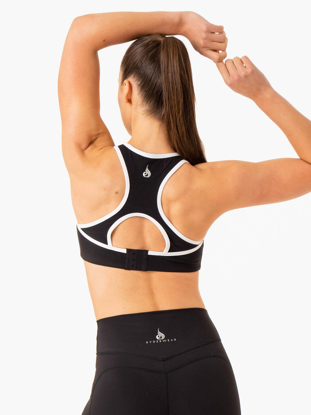 Frequency High Impact Sports Bra - Black Clothing Ryderwear