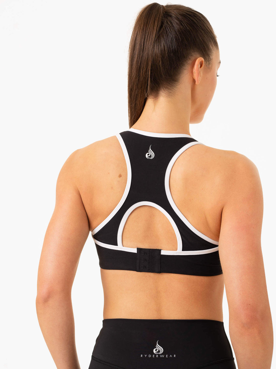 Frequency High Impact Sports Bra - Black Clothing Ryderwear
