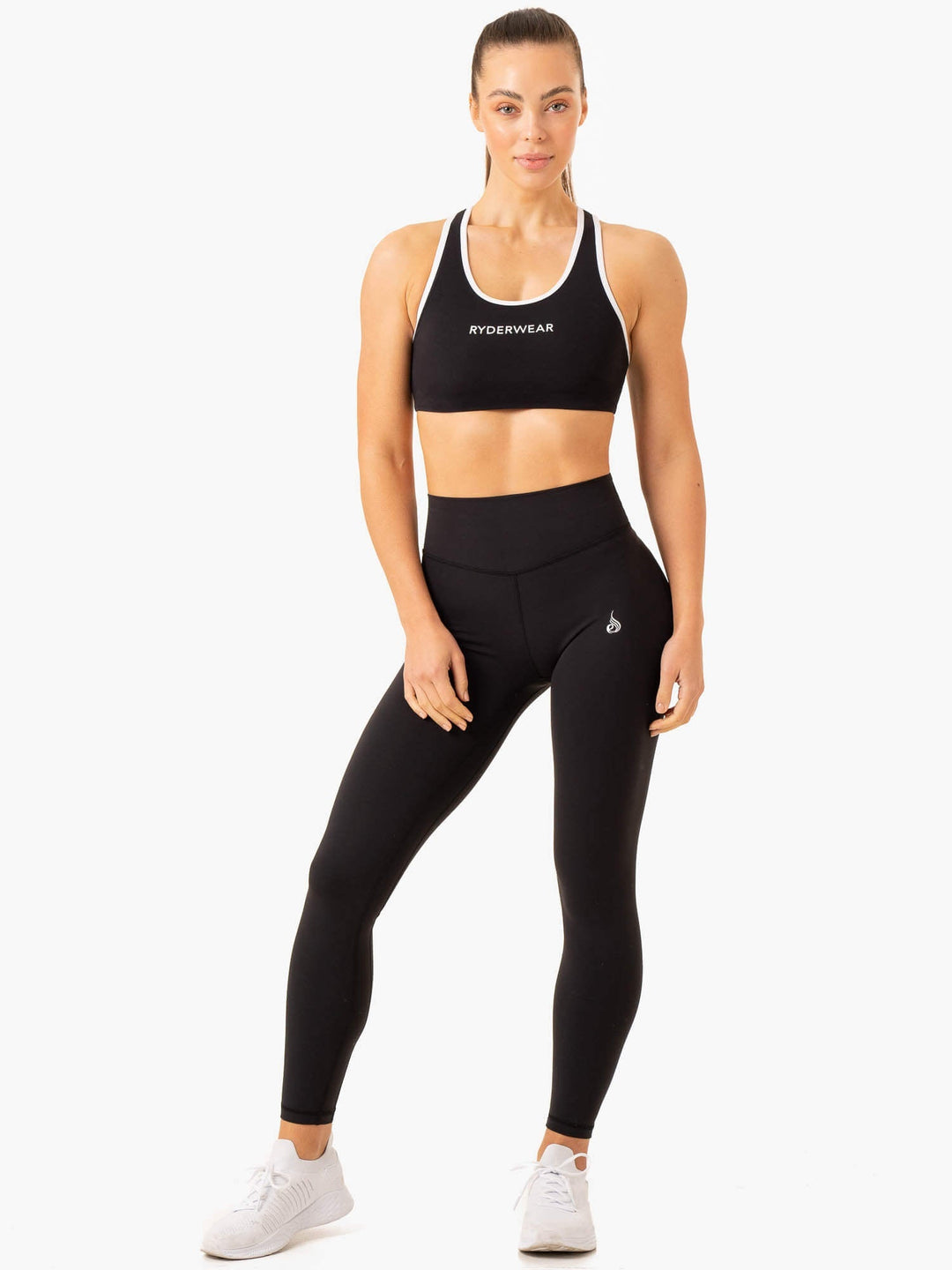Frequency High Impact Sports Bra - Black Clothing Ryderwear