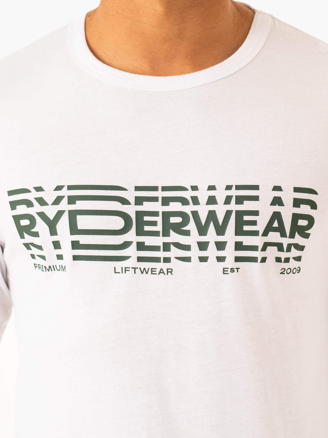 Graphic Long Sleeve T-Shirt - White Clothing Ryderwear