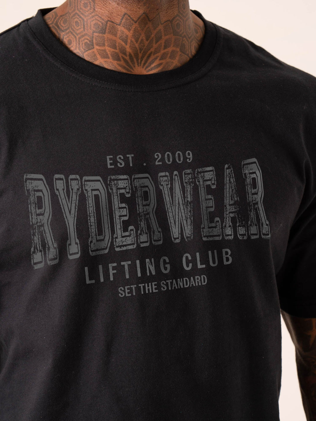 Grit Oversized T-Shirt - Black Clothing Ryderwear