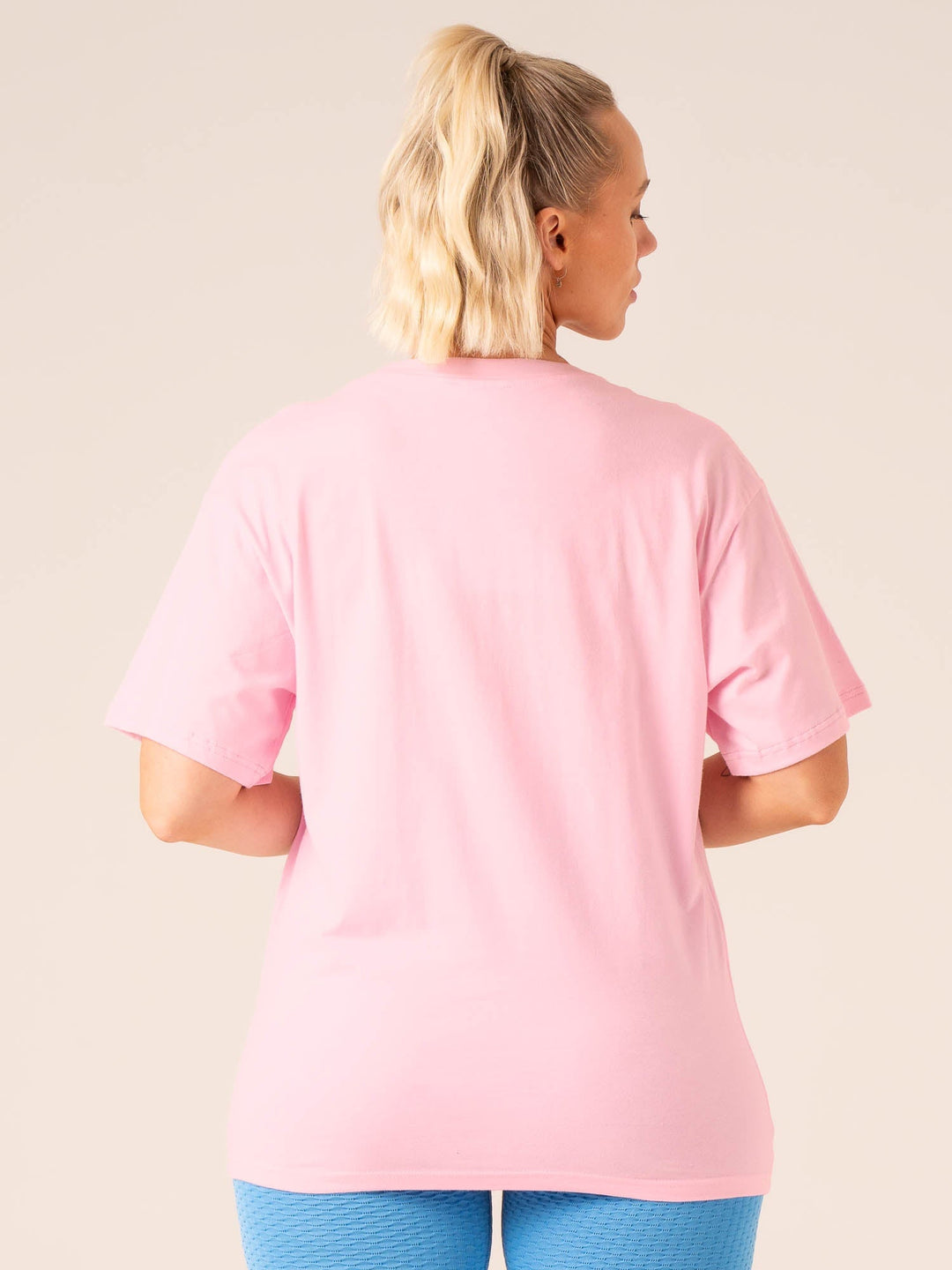 Grit Oversized T-Shirt - Pink Clothing Ryderwear