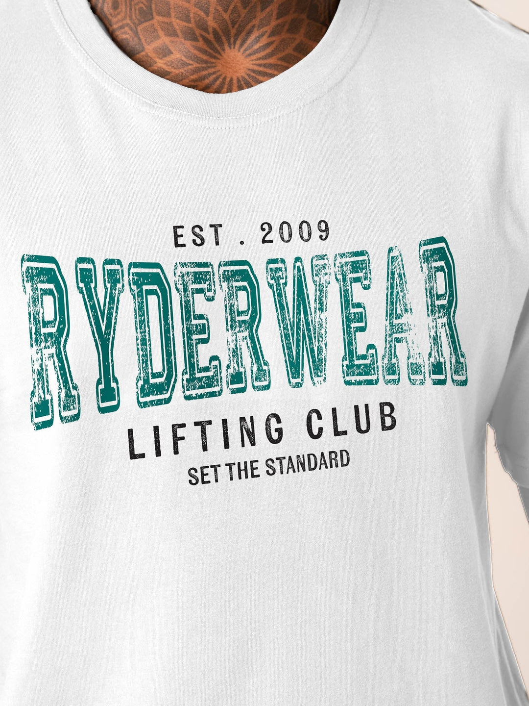 Grit Oversized T-Shirt - White Clothing Ryderwear