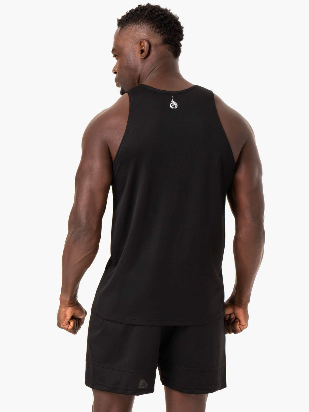 Heighten Mesh Regular Tank - Black Clothing Ryderwear