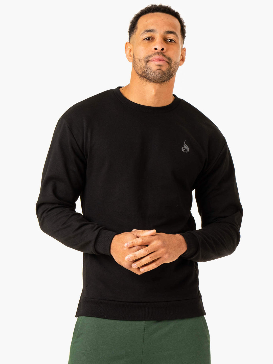 Heritage Crew Neck - Black Clothing Ryderwear